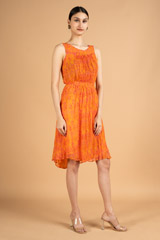 Orange Flared Dress3756 video